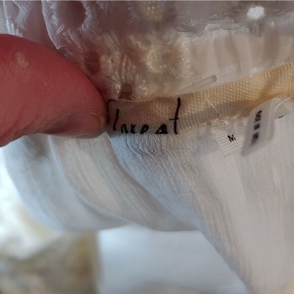 Anthro Floreat eyelet top with bell sleeves - Picture 10 of 12